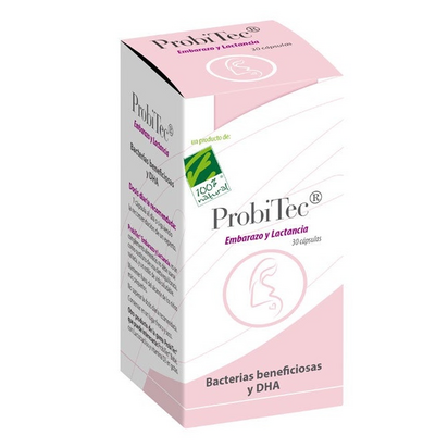 100% Natural ProbiTec gravidez e Lactância 30 Cápsulas